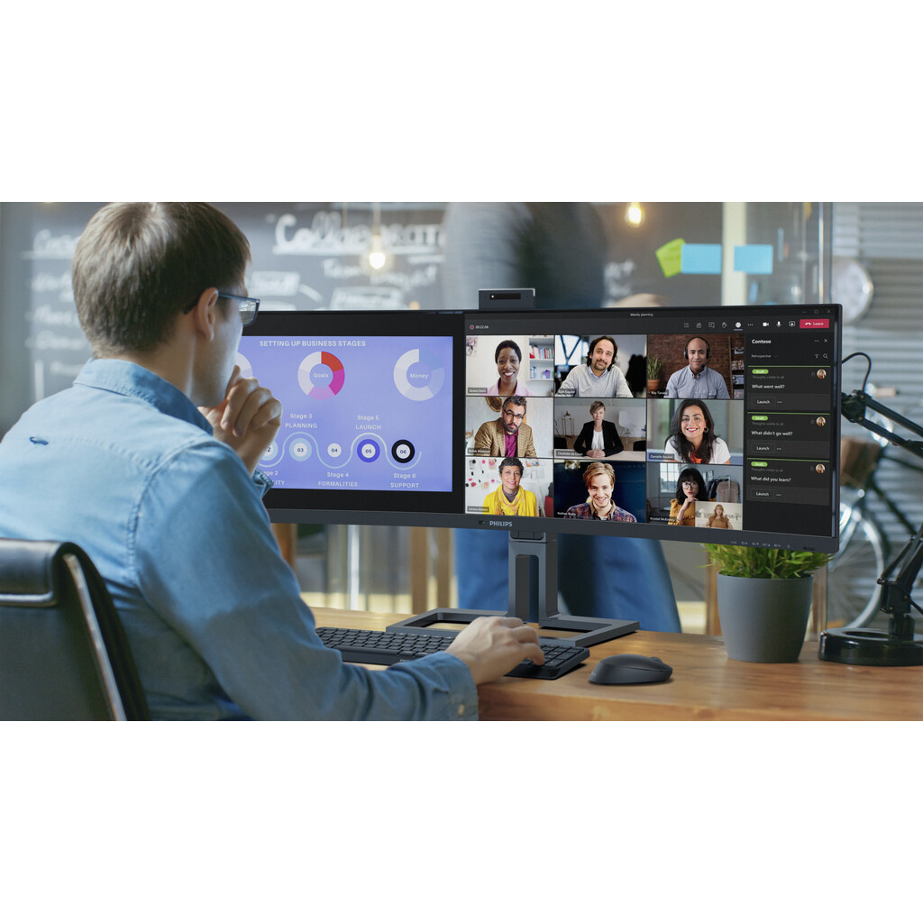 Philips 6000 series 45B1U6900CH/00 computer monitor 113 cm (44.5") 5120 x 1440 pixels UltraWide Dual Quad HD LED Black - Image 3