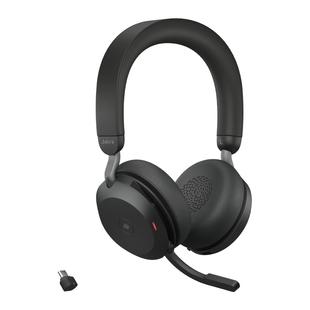 Jabra Evolve2 75 - USB-C MS Teams with Desk Stand - Black - Image 3
