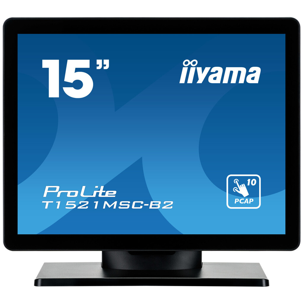 iiyama ProLite T1521MSC-B2 computer monitor 38.1 cm (15") 1024 x 768 pixels XGA LED Touchscreen Tabletop Black - Image 2