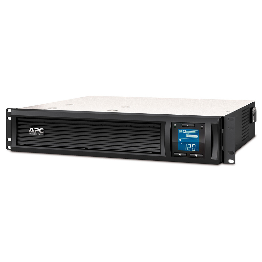 APC Smart-UPS C, Line Interactive, 1500VA, Rackmount 2U, 230V, 4x IEC C13 outlets, SmartConnect port, USB and Serial communicat