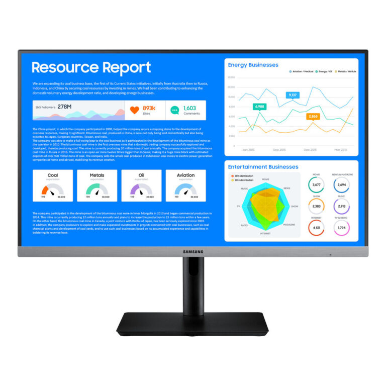 Samsung SR65 computer monitor 61 cm (24") 1920 x 1080 pixels Full HD LED Black