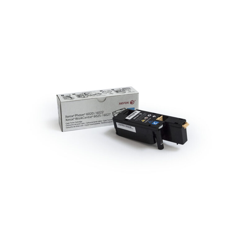Xerox Genuine Phaser® 6020/6022, WorkCentre® 6025/6027 Cyan Standard capacity Toner Cartridge (1000 Pages) - 106R0275