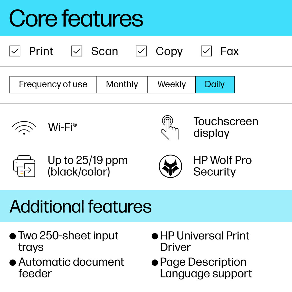 HP OfficeJet Pro 9130b Wireless All-in-One Color Printer, Two-sided printing; Copier, Scanner - Image 15