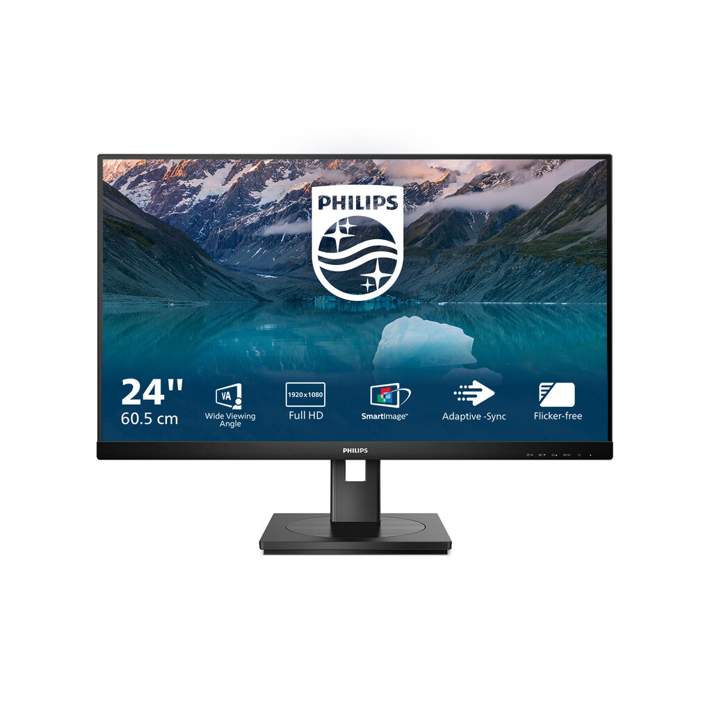 Philips S Line 242S9JML/00 computer monitor 60.5 cm (23.8") 1920 x 1080 pixels Full HD LCD Black - Image 2