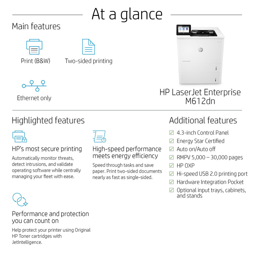 HP LaserJet Enterprise M612dn - Image 7