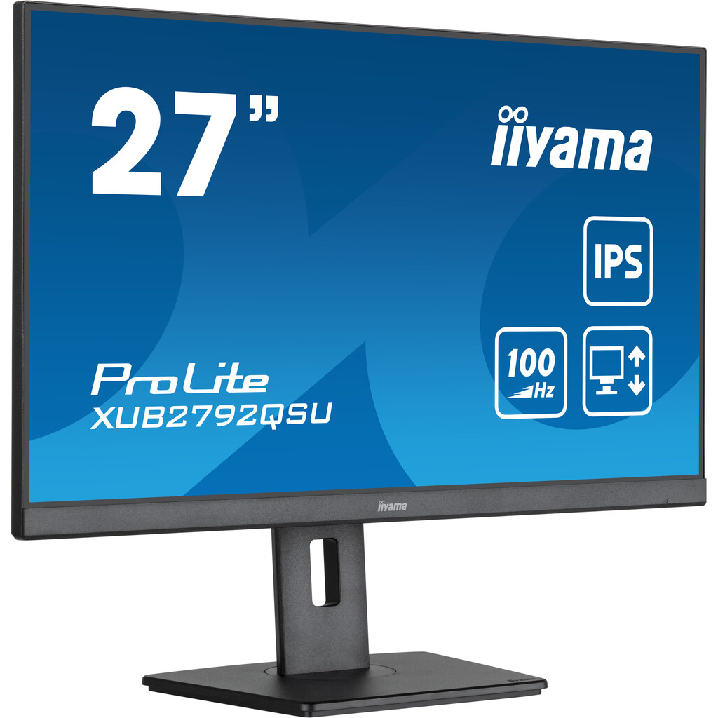 iiyama ProLite XUB2792QSU-B6 computer monitor 68.6 cm (27") 2560 x 1440 pixels Quad HD LED Black