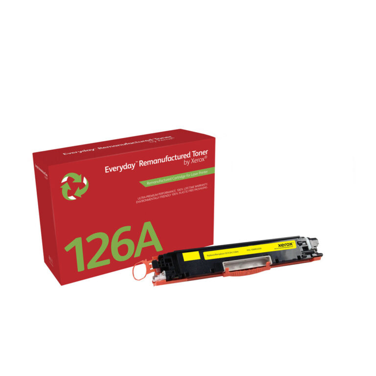 EverydayTM Yellow Remanufactured Toner by Xerox compatible with HP 126A (CE312A), Standard capacity