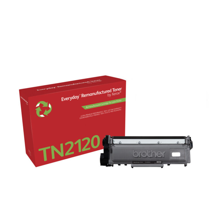 EverydayTM Mono Remanufactured Toner by Xerox compatible with Brother TN2120, High capacity