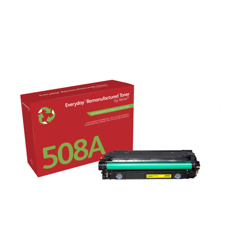 EverydayTM Yellow Remanufactured Toner by Xerox compatible with HP 508A (CF362A), Standard capacity